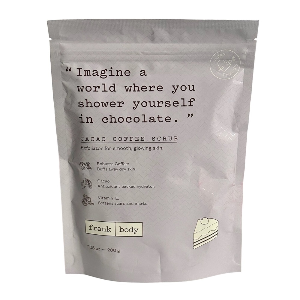 NEW Frank Body Cacao Coffee Scrub 7.050z Unopened - Picture 5 of 6